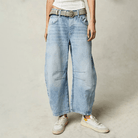 Lavinque Pants Bleu clair / S Jean Avant-Gardiste Découpe Ouverte | Style Audacieux | Tendance & Original