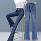 Lavinque Pants Bleu foncé / S Jean Évasé | Bleu Denim | Taille Haute avec Détails Brillants