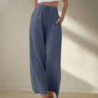 Lavinque Pants Bleu foncé / S Pantalon Large | Fluide et Confortable | Élégance Décontractée