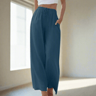 Lavinque Pants Bleu / S Pantalon Large | Fluide et Confortable | Élégance Décontractée