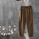 Lavinque Pants Café / S Pantalon en Coton Bio | Confortable | Doux et Respirant