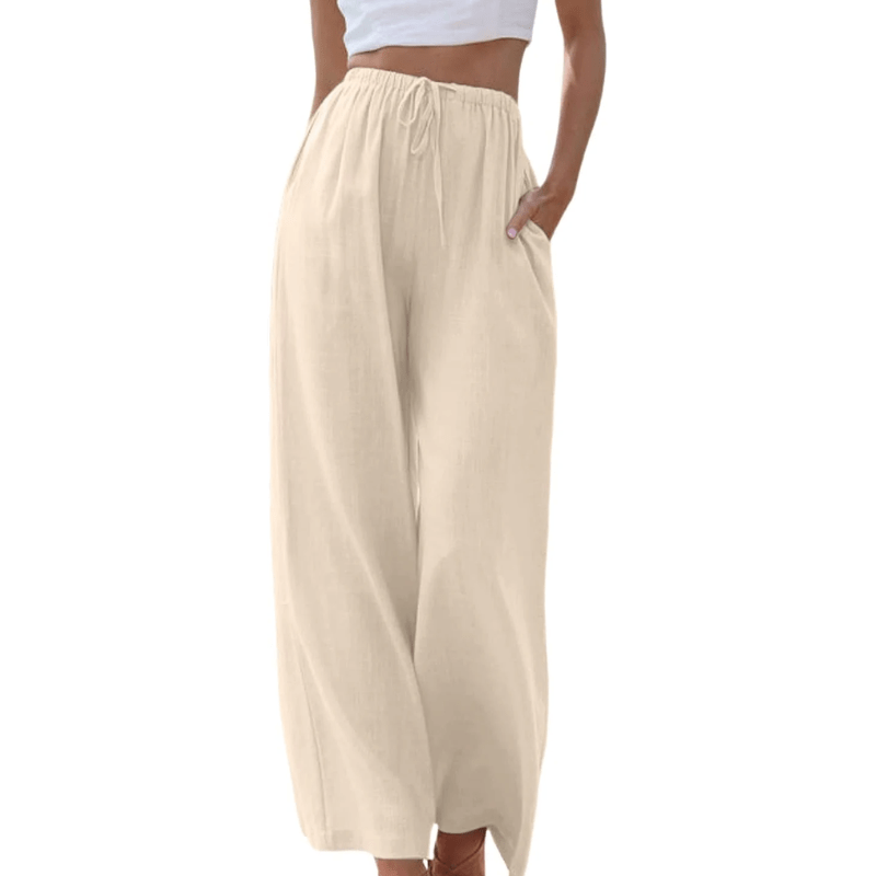 Lavinque Pants Chambre / S Pantalon Large en Lin | Taille Élastique | Léger et Confortable
