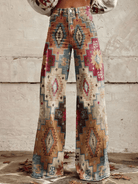 Lavinque Pants Couleur Mixte / S Pantalon Évasé Ethnique | Imprimé Aztec Multicolore | Bohème et Stylé