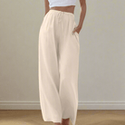 Lavinque Pants Crème / S Pantalon Large | Fluide et Confortable | Élégance Décontractée