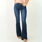 Lavinque Pants Denim Bleu / S Jean Bootcut | Taille Haute | Sculptant et Élégant