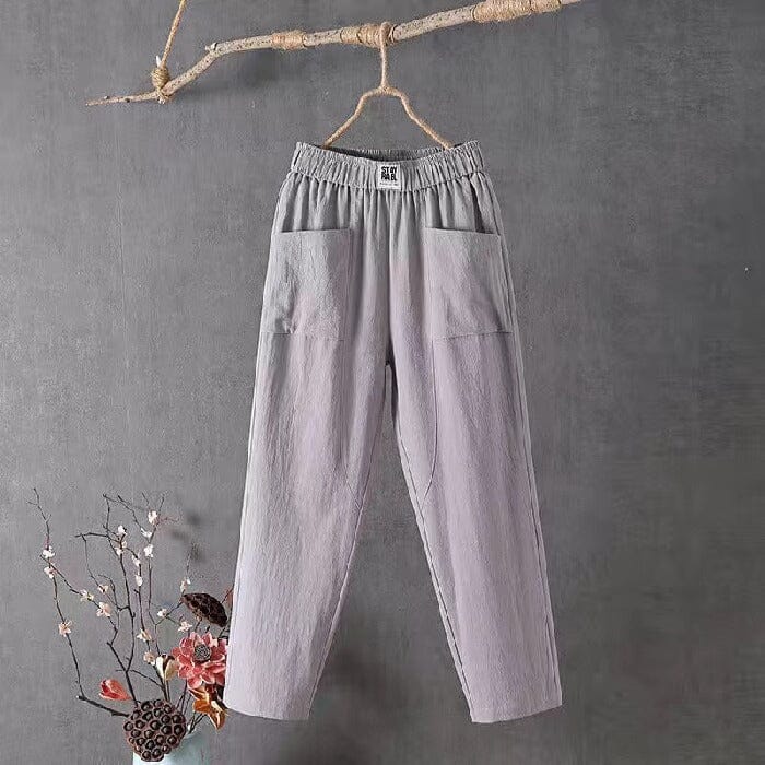 Lavinque Pants Gris / S Pantalon de jogging | Rose pâle | Confort et style décontracté
