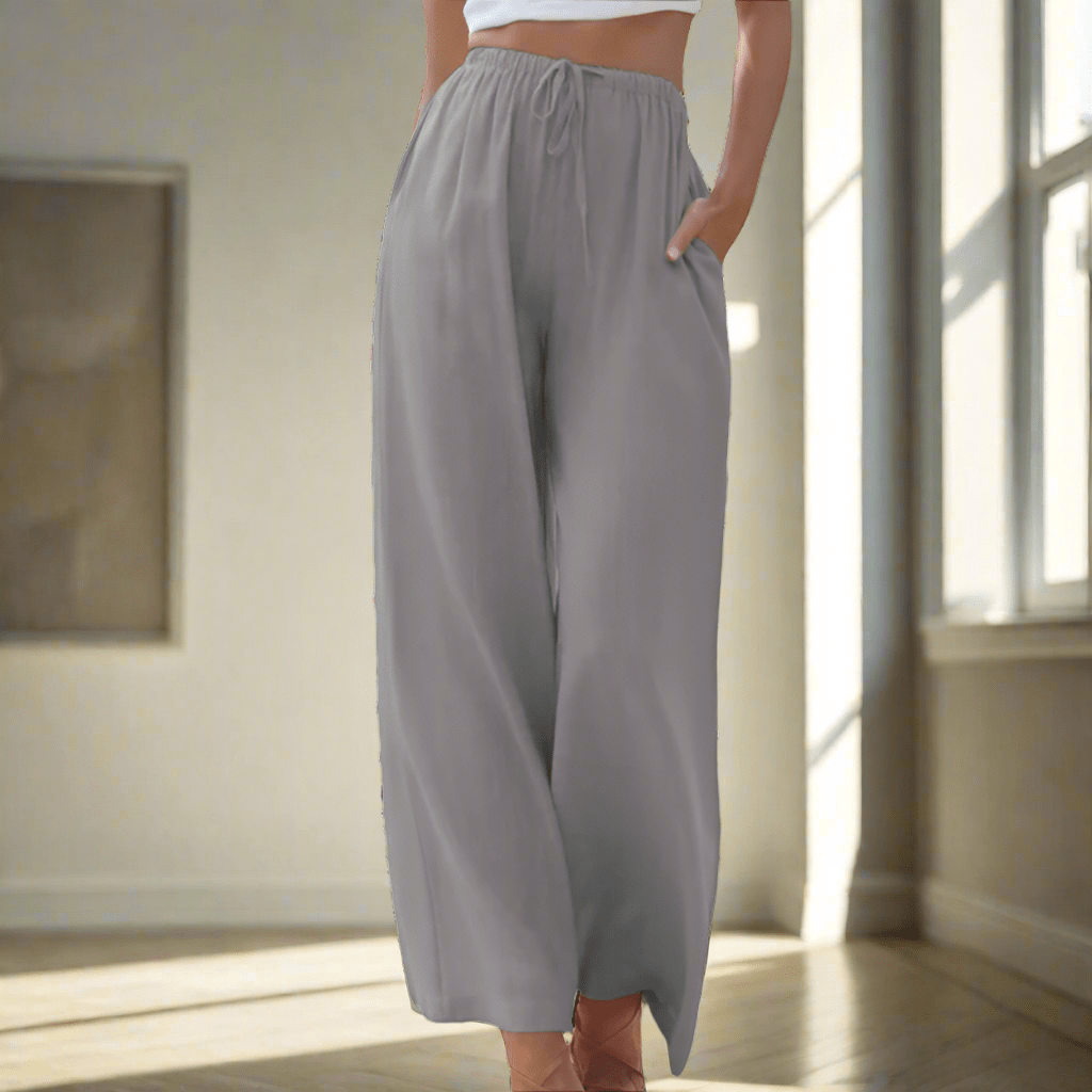Lavinque Pants Gris / S Pantalon Large | Fluide et Confortable | Élégance Décontractée