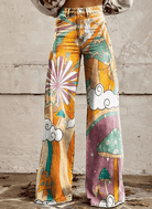 Lavinque Pants Jaune / S Pantalon large imprimé bohème | Pantalon | Tendance et originalité assurée