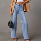 Lavinque Pants Jean Large Taille Haute | Coupe Évasée | Tendance et Confortable