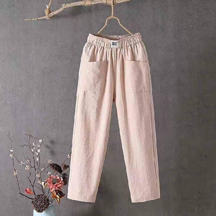 Lavinque Pants Kaki / S Pantalon de jogging | Rose pâle | Confort et style décontracté