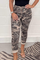 Lavinque Pants Marron / S Pantalon Camouflage Décontracté | Confort & Style | Look Tendance