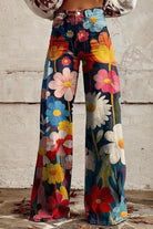 Lavinque Pants Multicolore / S Pantalon large imprimé floral | Pantalon | Audace et style bohème