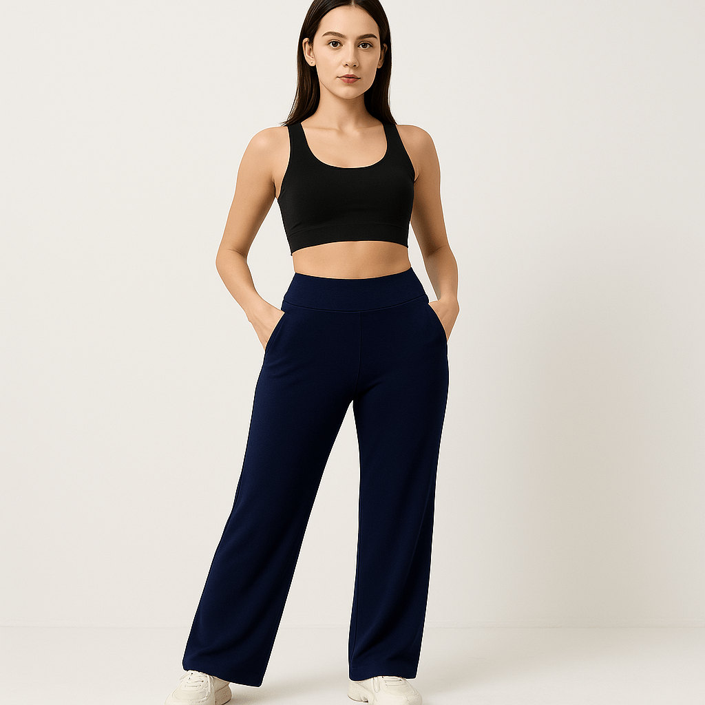 Lavinque Pants Noir / S Pantalon Évasé Sport | Taille Haute | Confort Stretch