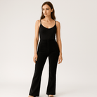 Lavinque Pants Noir / S Pantalon Patte d’Eph Velours | Taille Haute Stretch | Élégant et Glamour