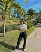 Lavinque Pants Noir / XS Pantalon Cargo Large | Taille Haute | Tendance et Confortable