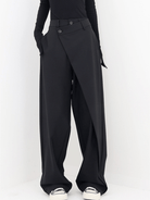 Lavinque Pants Noir / XS Pantalon Large Noir | Effet Drapé | Moderne et Structuré