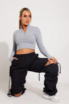 Lavinque Pants Pantalon Cargo Gris | Cordon Ajustable | Streetwear et Confort