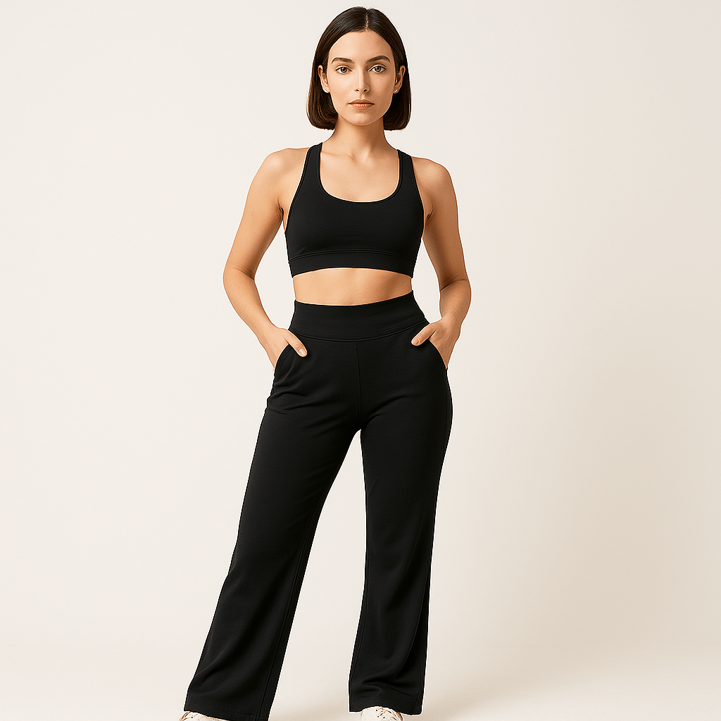 Lavinque Pants Pantalon Évasé Sport | Taille Haute | Confort Stretch