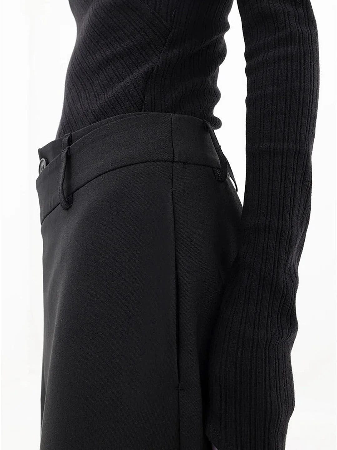 Lavinque Pants Pantalon Large Asymétrique | Style Avant-Gardiste | Fluide et Structuré