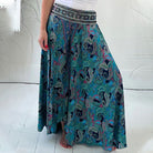 Lavinque Pants Pantalon Large Bohème | Fluide & Confortable | Motif Fleuri Élégant