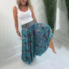 Lavinque Pants Pantalon Large Bohème | Fluide & Confortable | Motif Fleuri Élégant