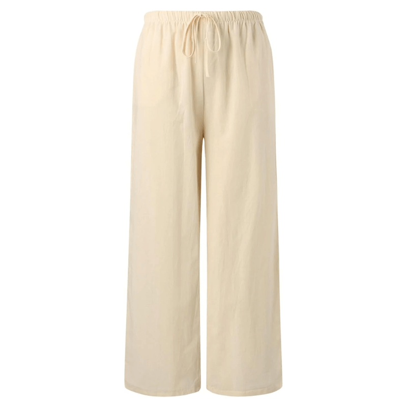 Lavinque Pants Pantalon Large en Lin | Taille Élastique | Léger et Confortable