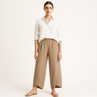 Lavinque Pants Pantalon Large en Lin | Tissu Naturel | Léger et Décontracté