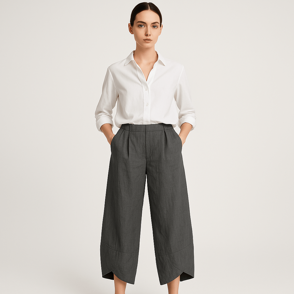 Lavinque Pants Pantalon Large en Lin | Tissu Naturel | Léger et Décontracté