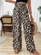 Lavinque Pants Pantalon Large Léopard | Taille Élastique | Audacieux et Confortable