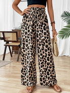 Lavinque Pants Pantalon Large Léopard | Taille Élastique | Audacieux et Confortable