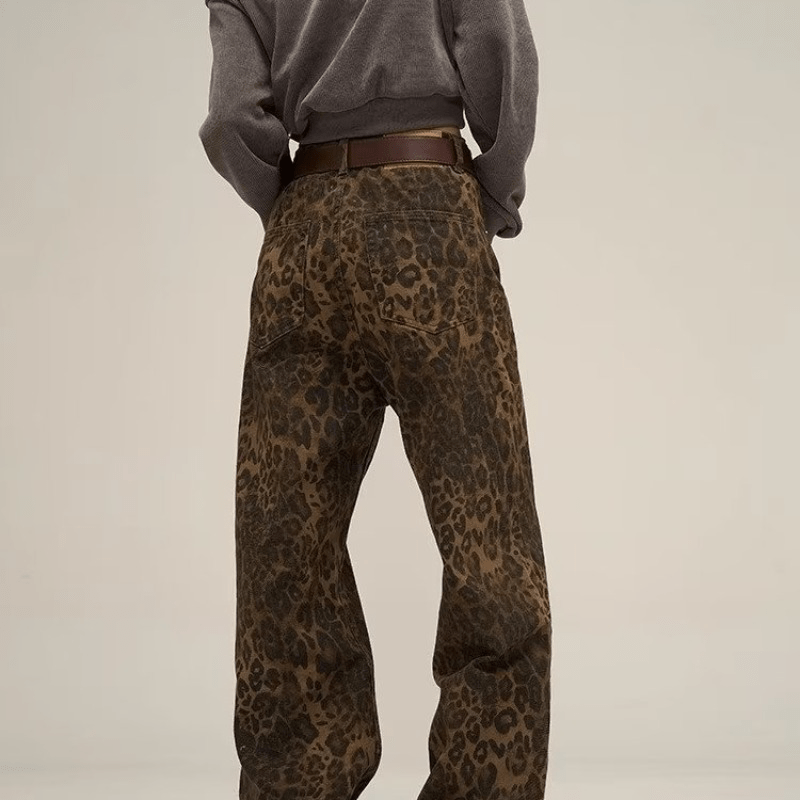 Lavinque Pants Pantalon Large Motif Vintage | Tons Terreux | Audacieux et Bohème