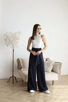 Lavinque Pants Pantalon Large Taille Haute | Élégance & Confort | Style Moderne