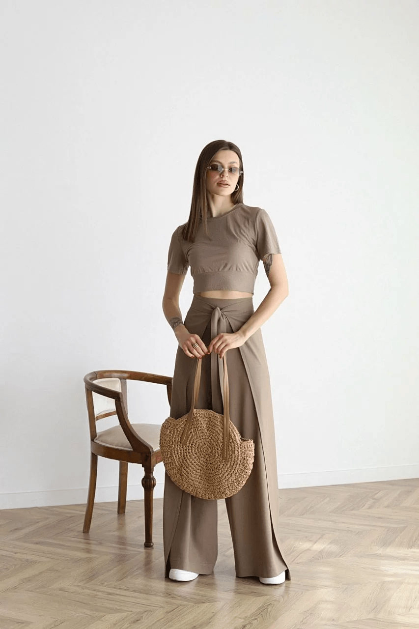 Lavinque Pants Pantalon Large Taille Haute | Élégance & Confort | Style Moderne
