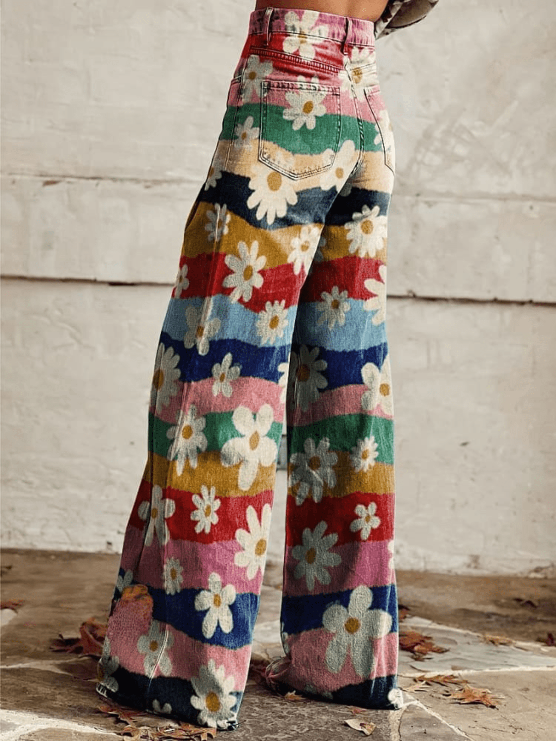 Lavinque Pants Pantalon Palazzo | Imprimé Fleuri | Bohème et Coloré
