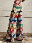 Lavinque Pants Pantalon Palazzo | Imprimé Fleuri | Bohème et Coloré