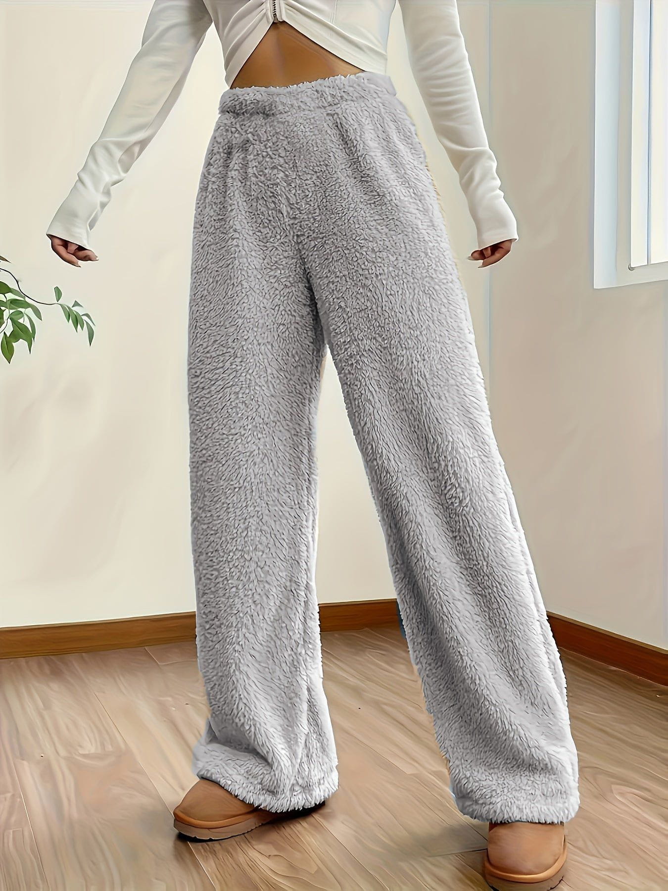 Lavinque Pants Pantalon Polaire Gris | Large | Ultra Douillet et Décontracté