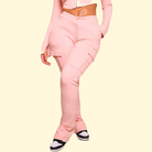 Lavinque Pants Rose / S Pantalon cargo ajusté en coton | Pantalon | Style urbain et confort moderne