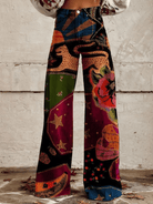 Lavinque Pants Rouge / S Pantalon Évasé Bohème | Coloré | Large et Confortable