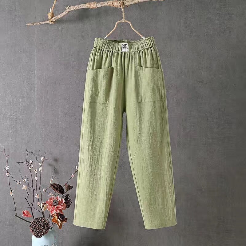 Lavinque Pants Vert / S Pantalon de jogging | Rose pâle | Confort et style décontracté