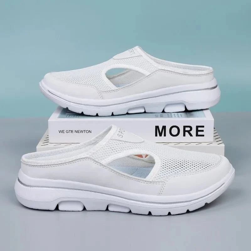 Lavinque Sandals Blanc / 39 Sabots de Marche Respirants | Ultra-Légers | Confort au Quotidien