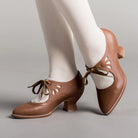 Lavinque Sandals Chaussures Vintage à Talon Bas | Élégance Rétro | Confort et Style Intemporel