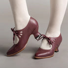 Lavinque Sandals Chaussures Vintage à Talon Bas | Élégance Rétro | Confort et Style Intemporel