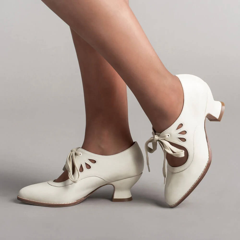 Lavinque Sandals Chaussures Vintage à Talon Bas | Élégance Rétro | Confort et Style Intemporel