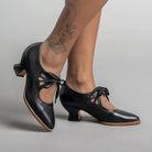 Lavinque Sandals Chaussures Vintage à Talon Bas | Élégance Rétro | Confort et Style Intemporel