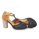 Lavinque Sandals Escarpins à Talon Bloc avec Bride en T | Élégance Rétro | Confort & Style