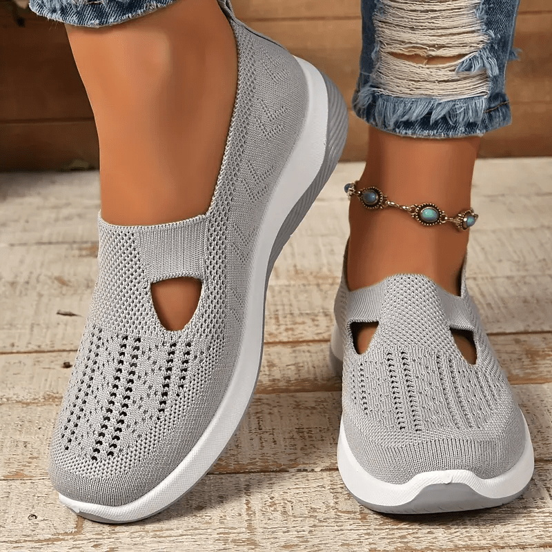 Lavinque Sandals Gris / 36 Baskets Confort en Maille | Légèreté & Respiration | Idéales pour le Quotidien