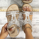 Lavinque Sandals Kaki / 36 Sandales Bohème | Bleu | Élégance et Confort Estival