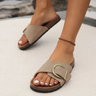Lavinque Sandals Mules à Boucle | Élégance & Confort | Semelle Ergonomique