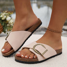 Lavinque Sandals Mules à Boucle | Élégance & Confort | Semelle Ergonomique