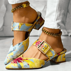Lavinque Sandals Mules à Talons Imprimées | Élégance & Confort | Design Coloré